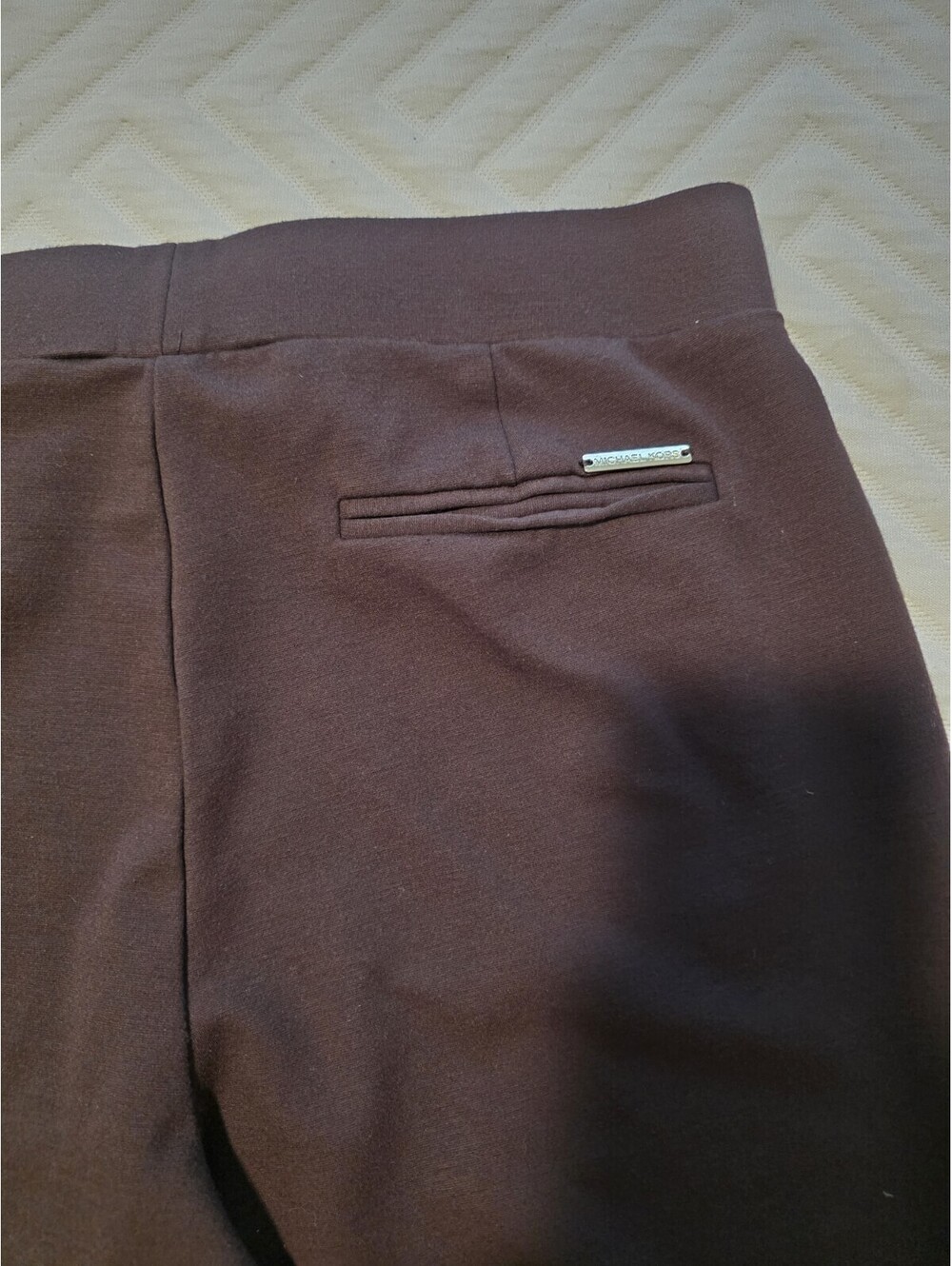 Michael Kors Women's Brown Dress Pants Elastic Waistband Size Large - Picture 5 of 6